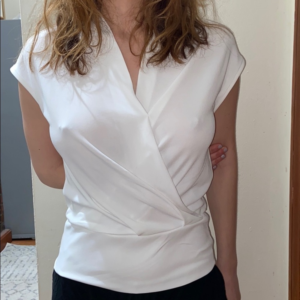White Wrap Blouse